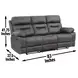 Rudger Gray Manual Reclining 83" Sofa