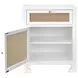 Ruth White Lacquer 1 Door Cabinet with 1 Drawer