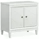Springhouse Whisper White and Gray Upholstered Panel Bedroom Set