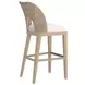Frame White Upholstered Bar Stool