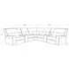 Nova Slate 7 Piece Modular Power Reclining Sectional