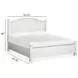 Crownfall Whisper White and Cerused Nutmeg Queen Panel Bed