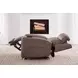 Callahan Sydney Brunette Lay Flat Power Lift Recliner with Heat and Massage