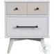 Rowan Ash Linen 2 Drawer Nightstand