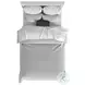 Rowan Ash Linen Twin Bed with Storage