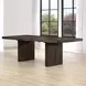 Evan Brown 96" Extendable Rectangular Dining Table