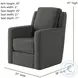 Diva Brady Granite Swivel Glider