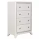 Cassie White 4 Drawer Chest