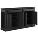 Atrium Black 4 Door Buffet