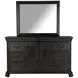 Bellamy Peppercorn 8 Drawer Dresser with Rectangular Mirror