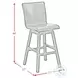 Baltic Dark Espresso Swivel Bar Stool Set Of 2