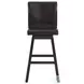 Baltic Dark Espresso Swivel Bar Stool Set Of 2