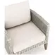 Carezza Taupe and Natural Upholstered 5 Piece Conversation Set