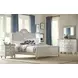 Litchfield Sunwashed and Brown 10 Drawer Cotswold Dresser with Rectangular Landscape Mirror