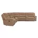 Bronco Plush Tobacco 7 Piece Modular Reclining Sectional with Console and USB Charging