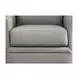 Wendover Silver Leather Upholstered Accent Chair