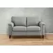Wendover Silver Leather 62" Loveseat