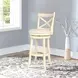 York Antique White 29" Bar Stool