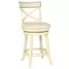 York Antique White 24" Counter Height Stool
