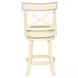 York Antique White 24" Counter Height Stool