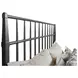 Abode Sylvan Gray Queen Metal Bed