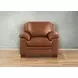 Ironvale Nutmeg Leather Upholstered Accent Chair