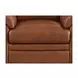 Ironvale Nutmeg Leather Upholstered Accent Chair