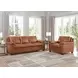 Ironvale Nutmeg Leather 84" Sofa
