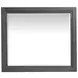Plum Creek Ravenwood Black and White 6 Drawer Marble Top Dresser with Rectangular Mirror