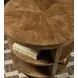 Melange Rich Golden Brown Round Mulholland Round End Table