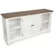 Crownfall Whisper White and Cerused Nutmeg Extendable Rectangular Dining Room Set