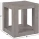 Pinedale Gray Square End Table