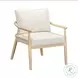 Dixie Cream Chenille Velvet Accent Chair