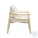 Dixie Cream Chenille Velvet Accent Chair