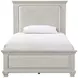 Silver Sands Gray Full Upholstered Panel Bed