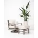 Laguna Canvas Natural Upholstered Outdoor Swivel Rocker Club Chair