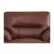Calizor Pecan Leather Upholstered Lounge Chair