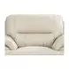 Calizor Vanilla Leather Upholstered Lounge Chair