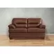 Calizor Pecan Leather 66" Loveseat