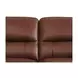 Calizor Pecan Leather 66" Loveseat