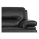 Calizor Black Leather 88" Sofa