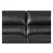 Calizor Black Leather 88" Sofa