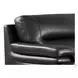 Calizor Black Leather 88" Sofa