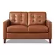 Cassian Nutmeg Leather 56" Loveseat