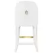 Sadie White Performance Fabric Counter Height Stool