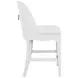 Sadie White Performance Fabric Counter Height Stool