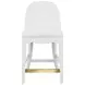 Sadie White Performance Fabric Counter Height Stool