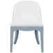 Sadie White and Blue Performance Fabric Dining Chair