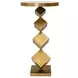 Salvador Gold Round Marble Top Side Table