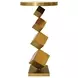 Salvador Gold Round Marble Top Side Table